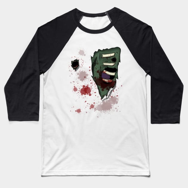 Zombie Shirt (2 sided) Baseball T-Shirt by NGM